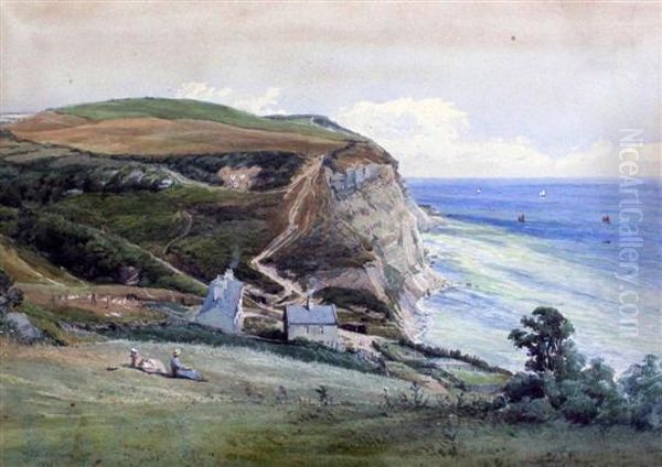 Ecclesbourne Glen, Hastings Oil Painting by William Edwards Croxford