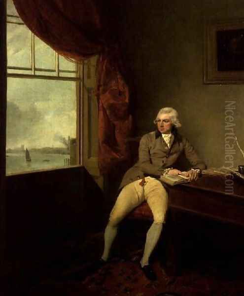 Mr. Ironmonger, solicitor, in his office Oil Painting by Francis Wheatley