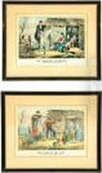 The Arkansas Traveller Oil Painting by Currier & Ives Publishers