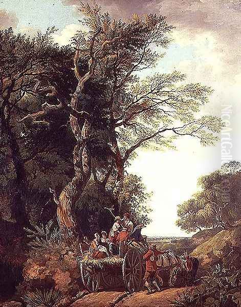 The Harvest Waggon, 1774 Oil Painting by Francis Wheatley