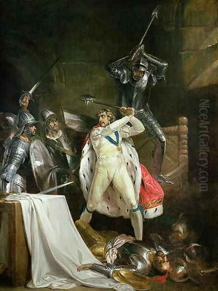 The Death of King Richard II, c.1792-93) Oil Painting by Francis Wheatley