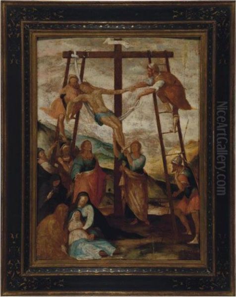 The Descent From The Cross Oil Painting by (Jacopo Carucci) Pontormo