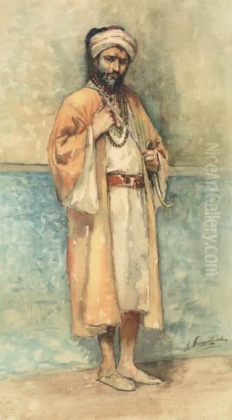 Marocain A La Koummiya Oil Painting by Elliott Daingerfield