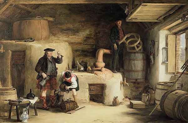 The Whiskey Still at Lochgilphead, 1819 Oil Painting by Sir David Wilkie