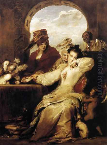 Josephine and the Fortune-Teller 1837 Oil Painting by Sir David Wilkie