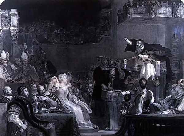 The Preaching of John Knox, c.1837 Oil Painting by Sir David Wilkie