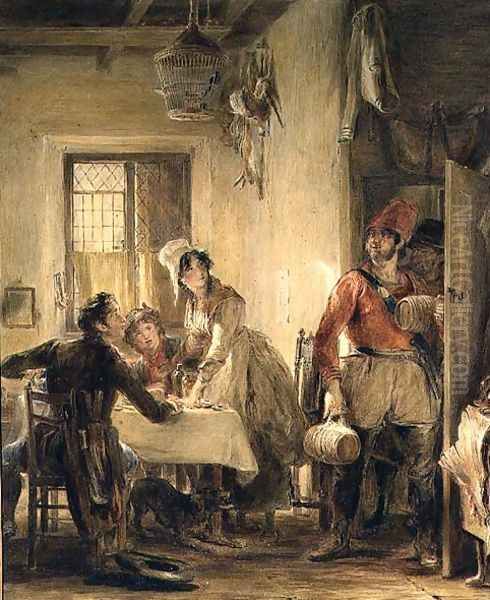 The Smugglers Return Oil Painting by Sir David Wilkie