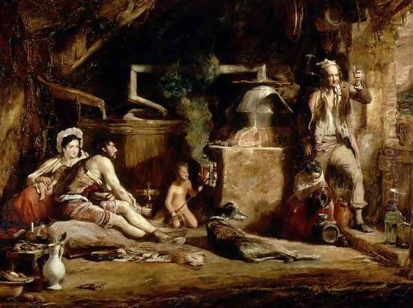 The Irish Whiskey Still, 1840 Oil Painting by Sir David Wilkie