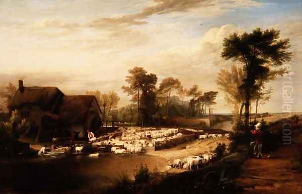 Sheepwashing, 1816 Oil Painting by Sir David Wilkie