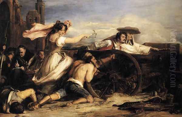 The Defence of Saragossa 1828 Oil Painting by Sir David Wilkie