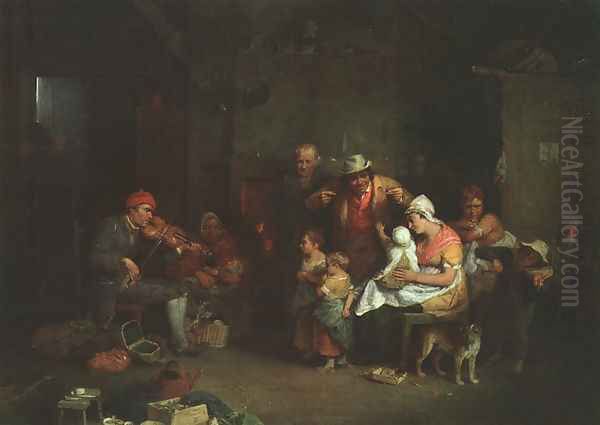 The Blind Fiddler 1806 Oil Painting by Sir David Wilkie