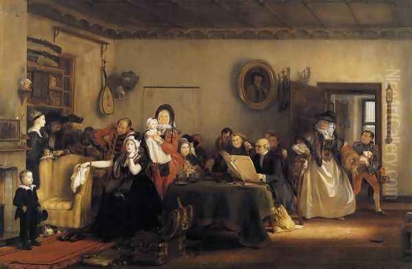 Reading the Will 1820 Oil Painting by Sir David Wilkie