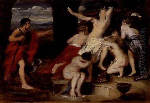 Diana and Actaeon Oil Painting by Sir David Wilkie