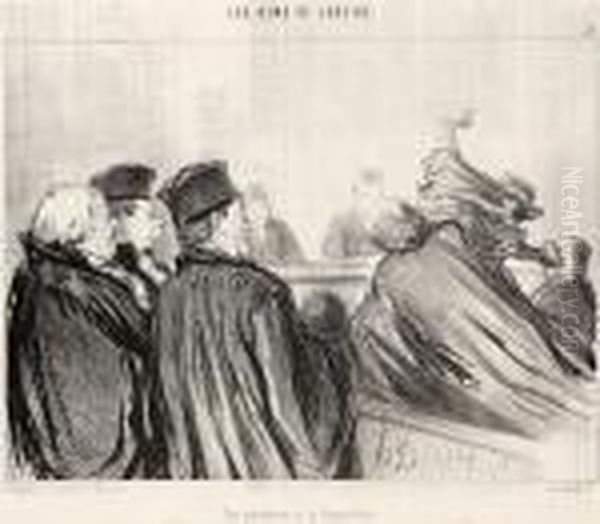 Une Peroraison A La Demosthene Oil Painting by Honore Daumier