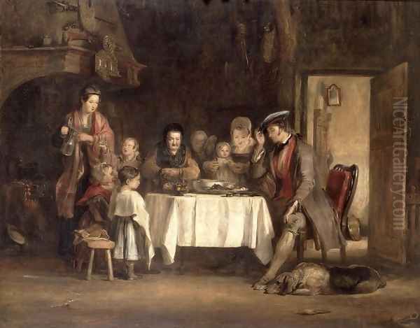 Grace Before Meat Oil Painting by Sir David Wilkie