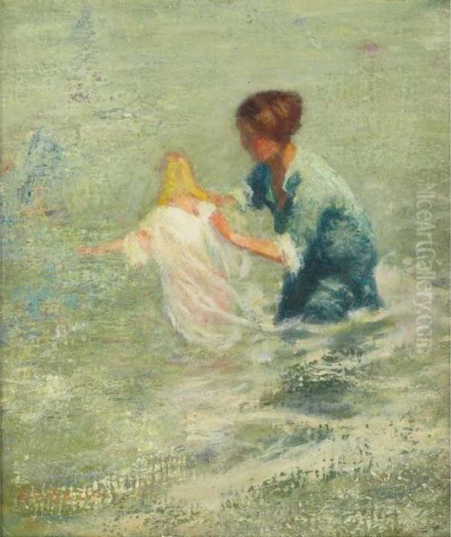 Untitled Oil Painting by Arthur Bowen Davies