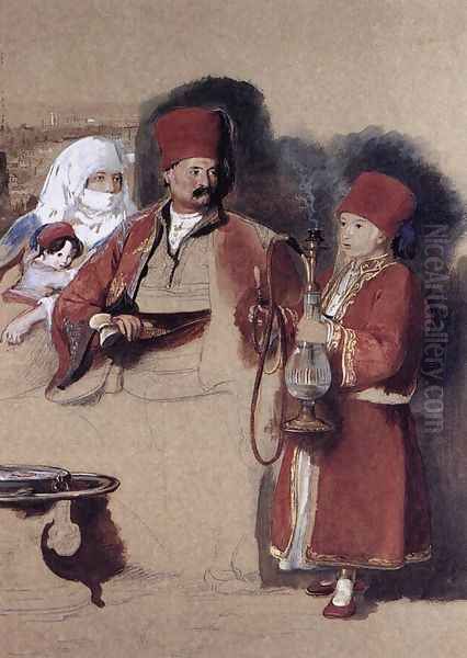 Sotiri, Dragoman of Mr Colquhoun 1840 Oil Painting by Sir David Wilkie