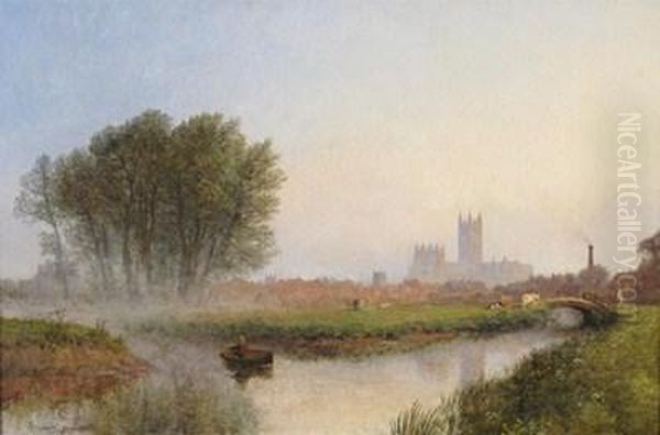 Canterbury Oil Painting by Alfred Dawson