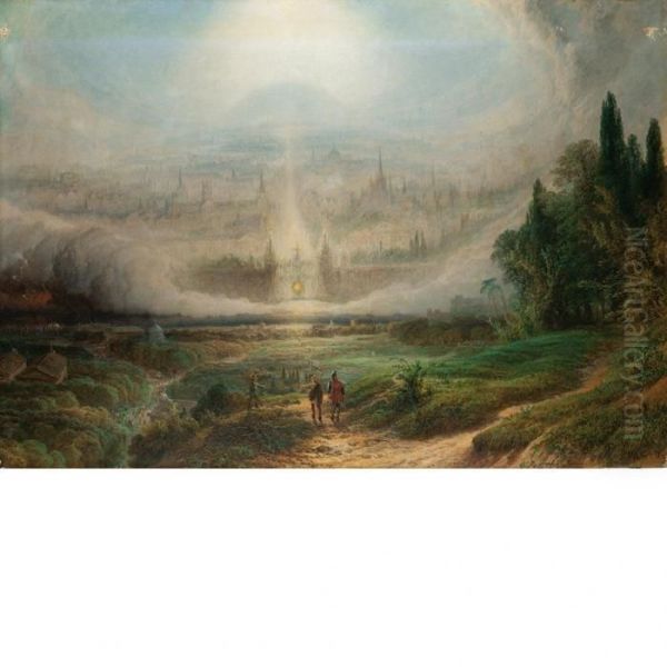 The Pilgrim's Progress Oil Painting by Henry Thomas Dawson