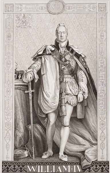 William IV (1765-1837) from Illustrations of English and Scottish History Volume II Oil Painting by Sir David Wilkie