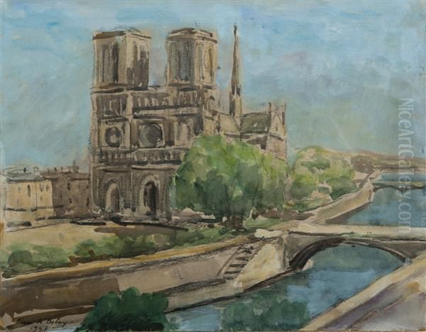 Notre Dame De Paris Oil Painting by Pierre De Belay