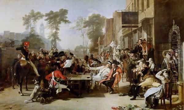 The Chelsea Pensioners Reading the Waterloo Dispatch, 1822 Oil Painting by Sir David Wilkie