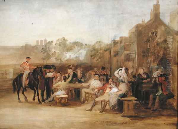 Study for 'Chelsea Pensioners Reading the Waterloo Dispatch, 1822 Oil Painting by Sir David Wilkie