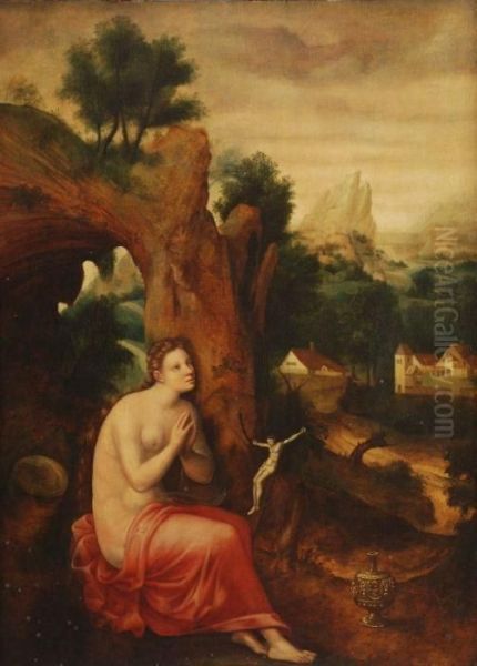 The Penitent Magdalene Oil Painting by Herri met de Bles