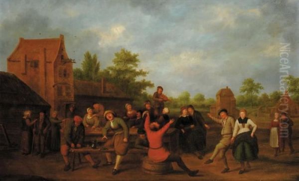 Scena Di Festa Campestre Oil Painting by Pieter de Bloot