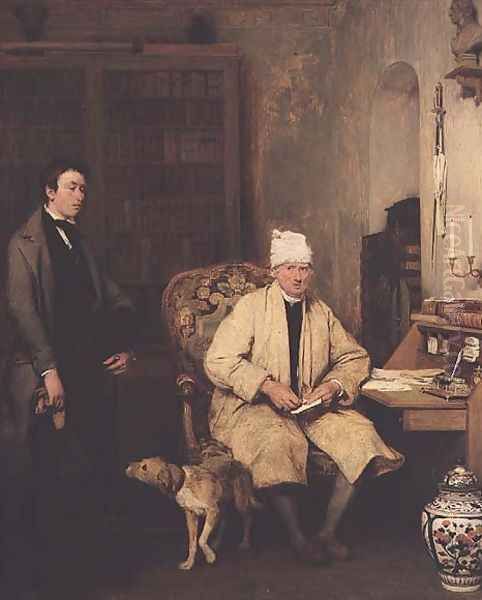 The letter of introduction, 1813 Oil Painting by Sir David Wilkie