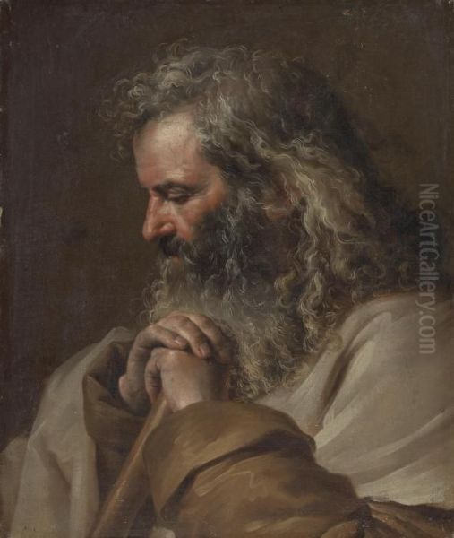 A Male Saint Oil Painting by Jean-Jacques De Boissieu