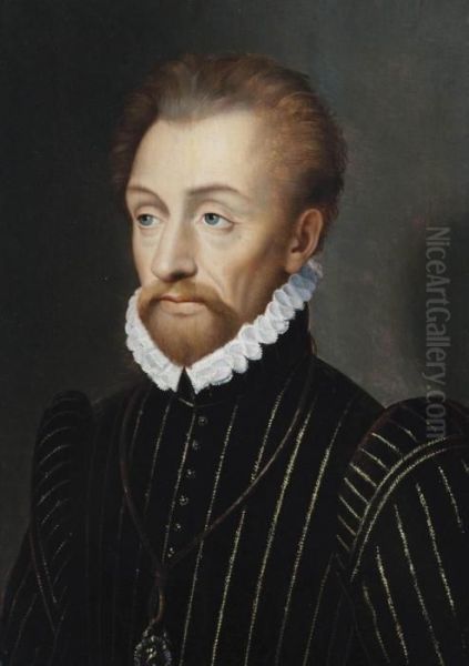 Portrait Of Louis I De Bourbon, Prince De Conde Oil Painting by Louis De Boullogne II