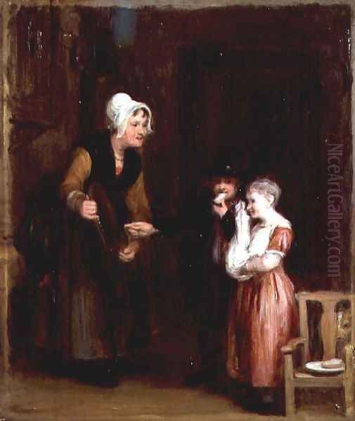 The Dirty Bairn Oil Painting by Sir David Wilkie