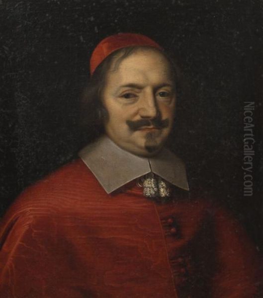 Portrait Du Cardinal Mazarin Oil Painting by Philippe de Champaigne