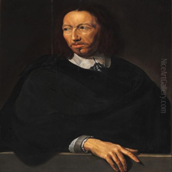 Portrait Of A Distinguished Gentleman Oil Painting by Philippe de Champaigne