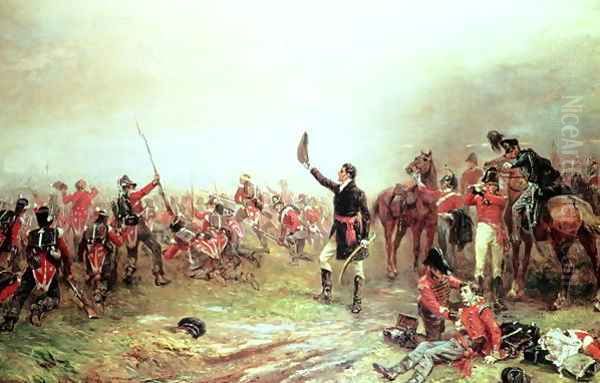 The Battle of Waterloo 18th June 1815 Oil Painting by Sir David Wilkie