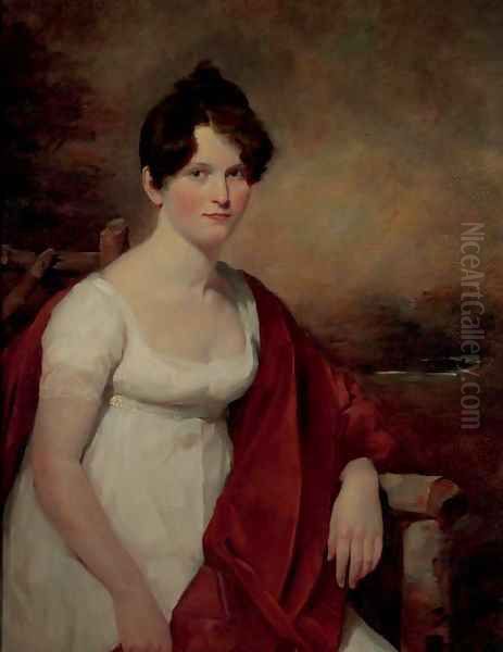 Portrait of Mrs. Catherine Deas (nee Low) Oil Painting by Sir David Wilkie