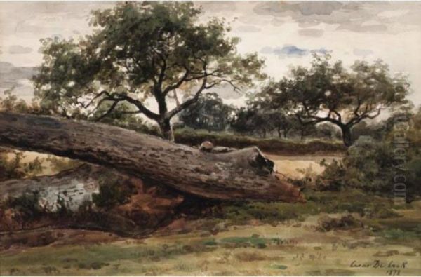 Fallen Trees Oil Painting by Cesar De Cock