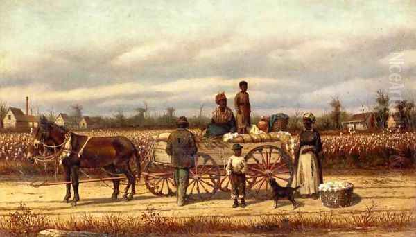 Noon Day Pause in the Cotton Field Oil Painting by William Aiken Walker