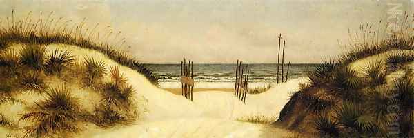 Beach at Ponce Park, Florida Oil Painting by William Aiken Walker