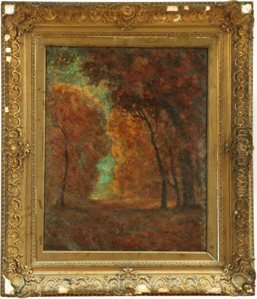 October Oil Painting by Franklin De Haven