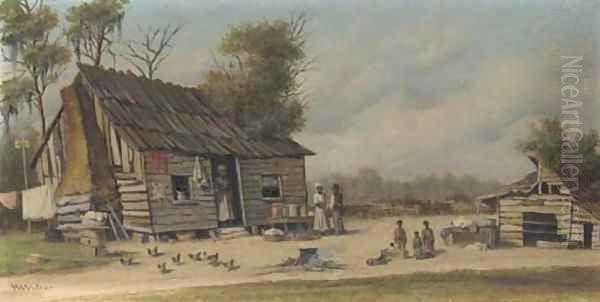 Noontime Break Oil Painting by William Aiken Walker