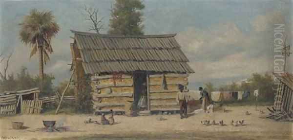 Wash Day Oil Painting by William Aiken Walker