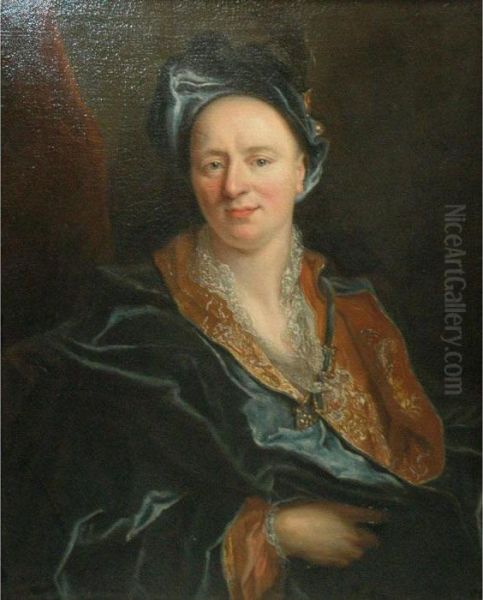 Portrait Of The Artist Oil Painting by Nicolas de Largillierre