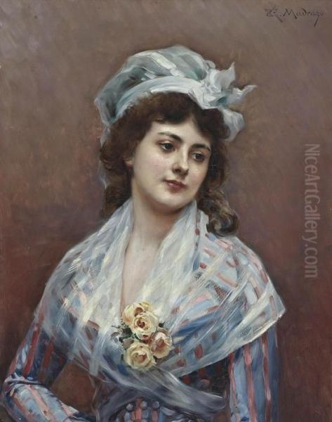 Contemplation Oil Painting by Raimundo de Madrazo y Garreta