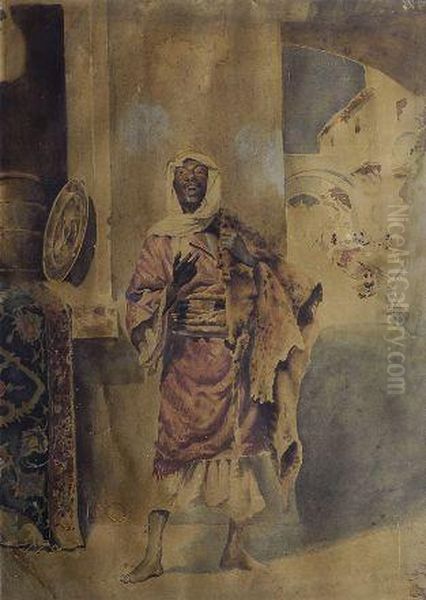 Personaggio Arabo Oil Painting by Ettore De Maria-Bergler