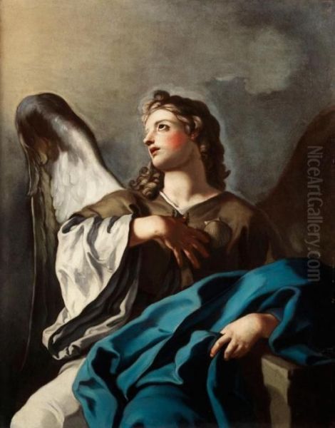 Bildnis Des Erzengel Raphael Oil Painting by Francesco Solimena