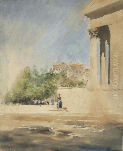 Place De La Madeleine Oil Painting by Giuseppe de Nittis