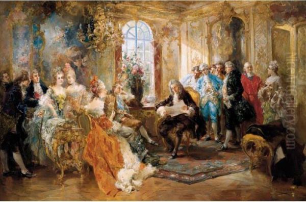 Recital (the Recital) Oil Painting by Vicente Garcia de Paredes