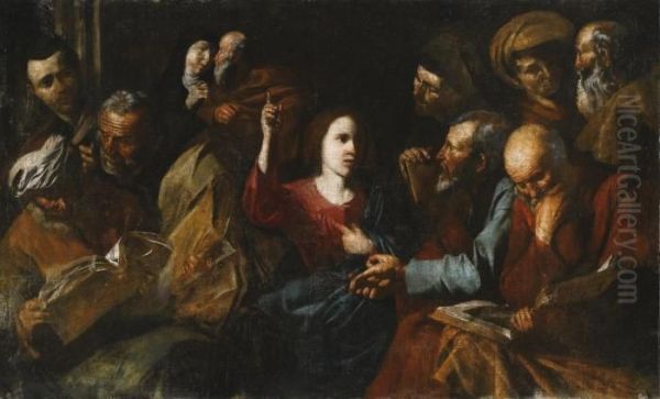 Christ Among The Doctors Oil Painting by Jusepe de Ribera